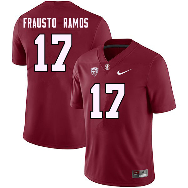 Men #17 Jshawn Frausto-Ramos Stanford Cardinal College Football Jerseys Stitched Sale-Cardinal